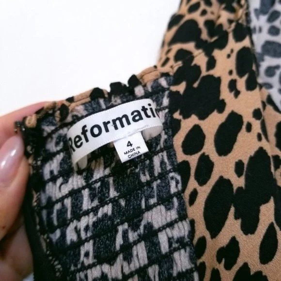 REFORMATION Sigmund Dress in Blitz 4 - Picture 6 of 8